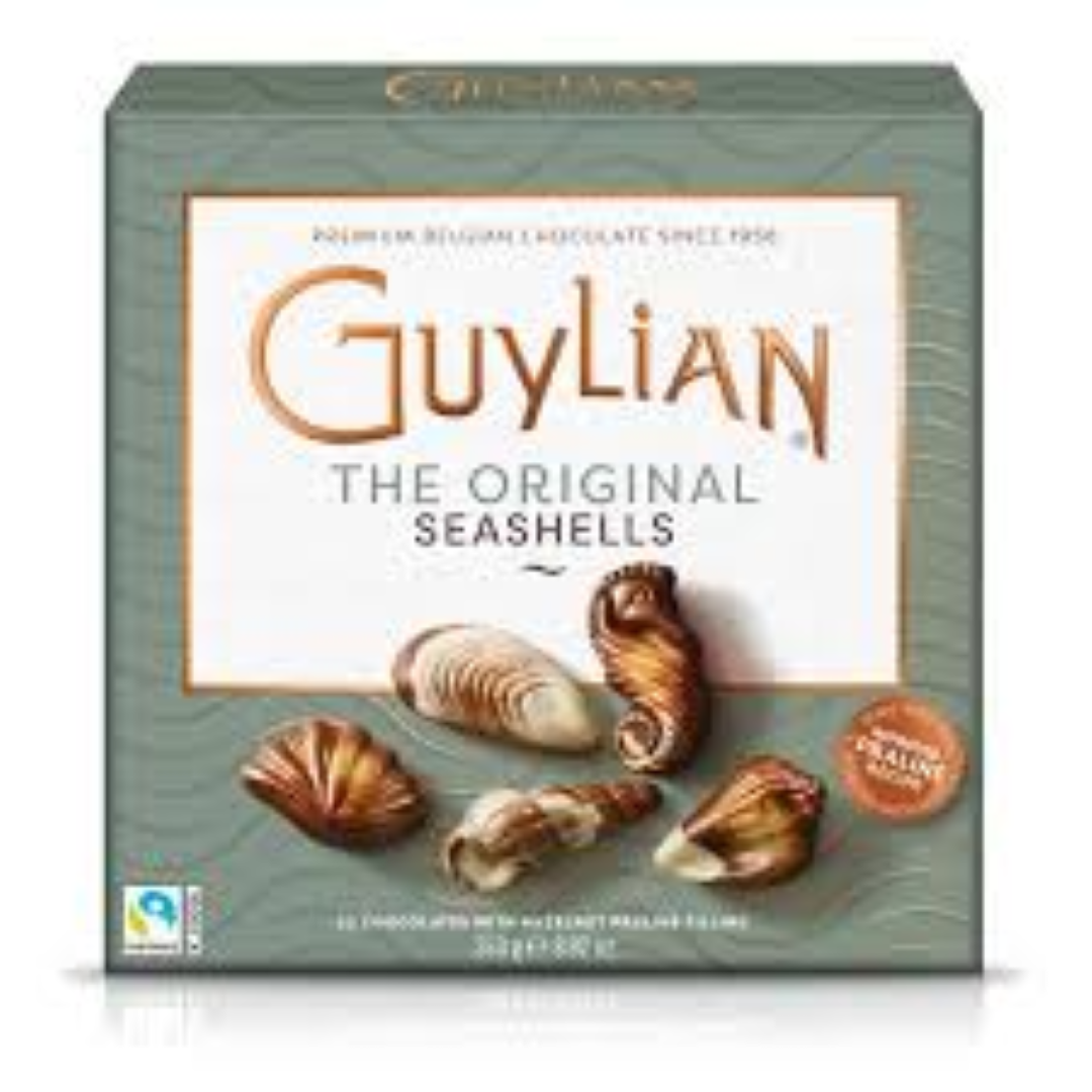GUYLIAN SEA SHELLS WINDOW 250G BOX WITH EID SLEEVE